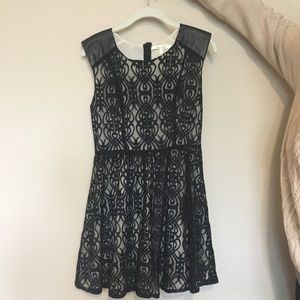 Black lace dress